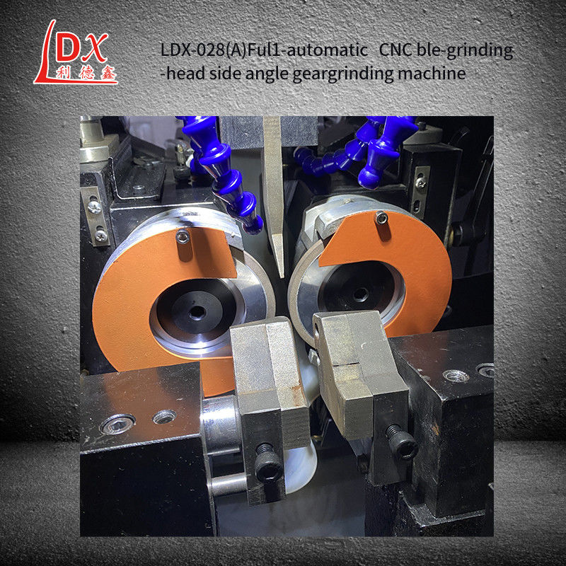 LDX-028A Полная CNC двойная шлифовальная голова Круговая пила лезвие Боковая угловая островальная машина